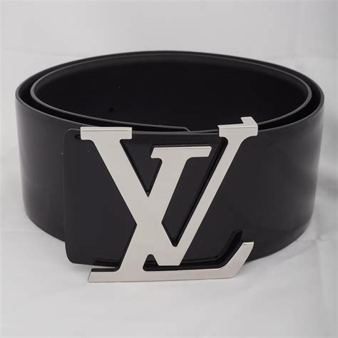 mens inspired all black louis vuitton belt with buckle